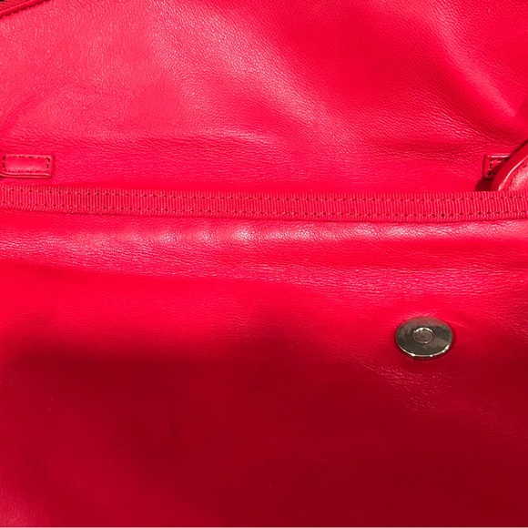 Henri Bendel Red Leather Crossbody Purse. Like new condition. - Picture 5 of 10